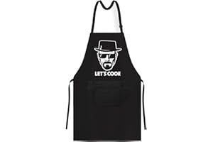 OM3® MR-White-Lets-Cook - Grembiule da barbecue, con scritta "Parodi", serie TV, per adulti, unisex