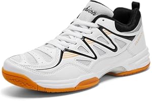 XUANKE Volleyball Shoes Squash Shoes Men Netball Trainers Badminton Shoes Non-Slip Athletic Sport Indoor Sneakers Indoor Pickleball Breathable Suitable Comfortable Fitness