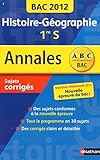 Image de ANNALES BAC 2012 HISTOIRE/GEO
