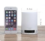 LUJII Bluetooth Lautsprecher Wireless Lautsprecher Lampe Lautsprecher Neueste Intelligente Tragbares Bluetooth Lautsprecher Multi Funktion Musik Sound Box LED Kinder Nachtlicht Touch Control Lamp (4 Dimmstufen Touch Lighting Sensor Schalter Augenschutz Lichtquelle) und Wecker Alarm mit Eingebauten Wiederaufladbaren 1800mAh Batterie – TF Karte Unterstützt – Freisprecheinrichtung – USB Charging Bluetooth Speaker Geeignet für den Innen und Außengebrauch Kids Home Deco Arbeiten Lesen Camping usw - 2