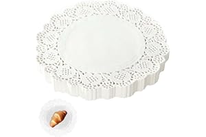UYVPAER 150 Pièces Rond Napperon Papier Dentelle Napperon Gâteau d'emballage Tapis de Papier Patisserie Tapis de Papier