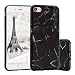 Produktbild iPhone 7 Hülle Case, ZXK CO TPU Silicone Marble Case Schutzhülle Ultra Dünn Weich Handyhülle Tasche für iPhone 7 4,7" Hülle (Schwarz Marmor)