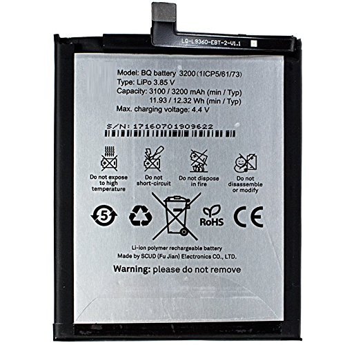 Bateria Compatible BQ Aquaris X5 PLUS 3200 mAh voltaje 4 4v High quality