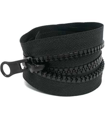 Cerniere Metalliche Divisibili 60 Cm - 5#, Per Giacche, Cappotti, Borse, 2 Pezzi