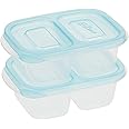 Lock & Lock EZ Lock Pastel Rectangular Container, Set of 2 Piece - Blue HLE7200W
