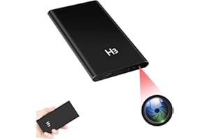 LXMIMI Telecamere Spia, Portatile Telecamera Nascosta Power Bank, Visione Notturna & 1080P HD Microcamera Spia Oltre 20 Ore di Lavoro per la Registrazione Video e Lo Scatto di Foto