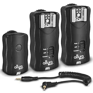 Altura Photo Wireless Flash Trigger with Remote Shutter - Set of 2 Pack