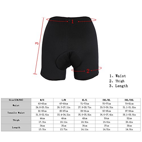 Lixada Herren Radfahren Unterwäsche Gel 3D füllte Fahrrad Hose - 3