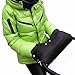 Baby-Joy Muff Hand warmer Black-Green Hand protection Stroller glove Sled glove - MU-05