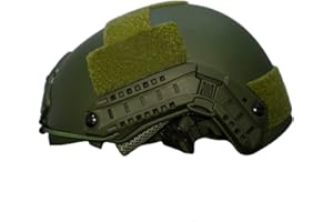 TS TAC-SKY NIJ IIIA 3A Kevlar Aramid Fast UHMWPE Military Ballistic Helm Mit Taschenlampenhalterung,Grün,M