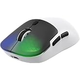 GAMEAGLE Neon X RGB Kablosuz Bluetooth 2.4G Kablolu Ultra Hafif 69gr 1K Hz 12000DPI Oyuncu Mouse Beyaz