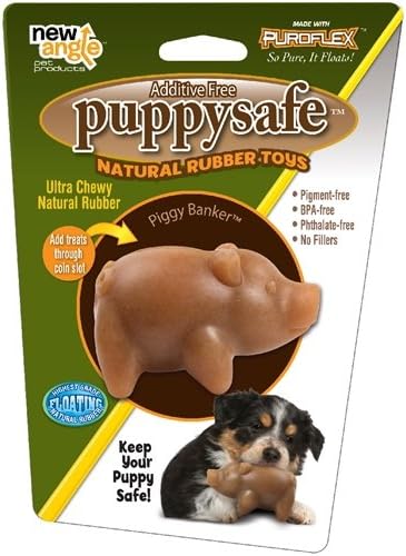 New Angle Puppysafe Piggy Banker Dog Toy