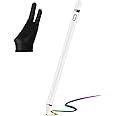 SEIBEN Universal Stylus Pen Compatible with iOS &Android Enabled Devices, High Precision & Sensitivity,Rechargeable Stylus Works with All mobiles/Tabs Free Glove Inside The Box.