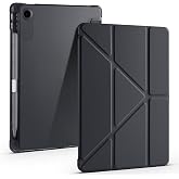 Lenovo Tab TB-311FU ile Uyumlu i&ccedil;in Kapak Tri Folding &Uuml;&ccedil;gen Kalem B&ouml;lmeli Standlı Kılıfı (Siyah)