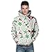 Produktbild SEWORLD Weihnachten Christmas Herren Männer Herbst Winter Weihnachten Drucken Langarm Mit Kapuze Sweatshirt Top Bluse(X1-b-weiß4,EU-52/CN-3XL)