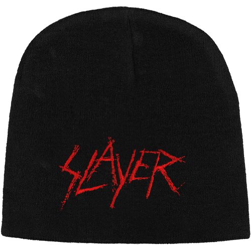 SlayerSlayer Scratched Logo Unisex Beanie Black, 100% polyacrylic,