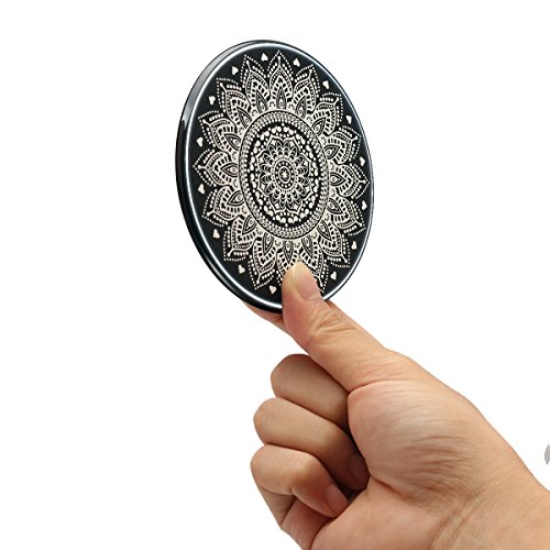 ZXK CO Totem Bildserie Drahtlose Qi Ladegerät Ultra Dünn Qi Wireless Charger Induktive Ladestation für Samsung Galaxy S6, S6 Edge, Note 5, Nexus 7 2nd Gen, Nexus 4/5/6, LG Optimus Vu2/G2/G3, Nokia Lumia 920/1020/928, Nexus 5 und Andere Qi-fähige Handys und Tablets- Inbegriffen Universal Qi Receiver - 7
