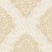 Produktbild Papier Tapete Klassische mit Damast Medaillon großes Ambrosia 4931 Gold auf Boden Elfenbein. Elegante hohe abwaschbar '