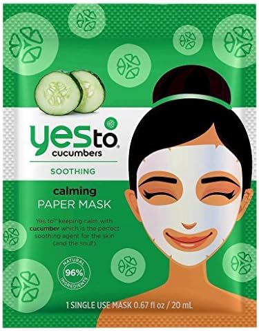 Yes To Cucumbers Calming Paper Mask - Single Use by Yes to Cucumbers