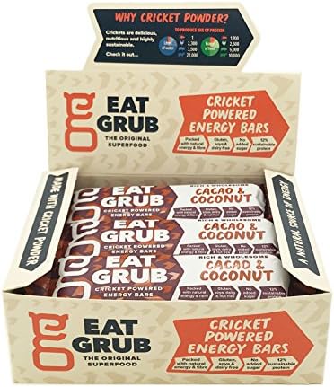 Eat Grub natural energy bar - Coconut &amp; Cacao - Case of 12