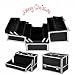 chinkyboo Professional Extra Large Space Aluminium Beauty Cosmetic&Makeup Case Toiletry Storage Nail Hairdressing Vanity Box Valentines Day Gift (Black)