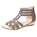 Produktbild Sandalen Damen,Binggong Frühling Sommer Damen Frauen Keil Sandalen Mode Fisch Mund Hohl Roma Schuhe Elegant Rhein Fischkopf Mund Schuhe Mode Durchbrochene Sandalen Stilvoll (Gold 2, 39)