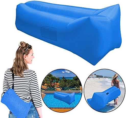 Inflatable Lounger, Waterproof Inflatable Air Sofa Inflatable Sofa, Resistant and Portable Blow Up Lounge Chair for Indoor Outdoor Camping Beach
