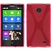 Produktbild PhoneNatic Case für Nokia X / X+ Hülle Silikon pink X-Style + 2 Schutzfolien