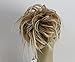 New Tousled Synthetic Hairpiece Scrunchies Straight Elastic updo Scrunchy BUN Brown Blonde Instant Ponytail wig Hairdo (Mix Dark Blonde 1 #27-613)