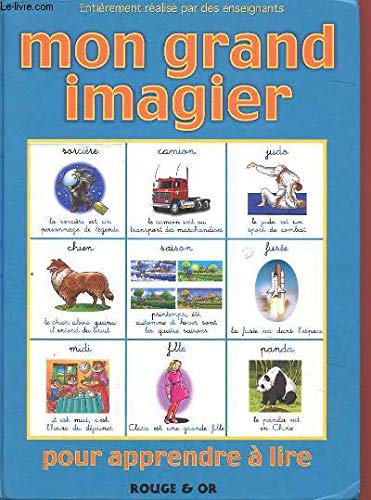 couverture de : Mon Grand Imagier , Pour Apprendre &agrave; Lire . Bienvenue dan...