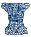 Soft Baby Reusable Cloth Diaper with Microfiber Inserts - Blue Denim Pattern RS.599.00