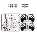Produktbild Skin for PS4 Pro, Chickwin Skin Design Folie Aufkleber Sticker schützende Haut Schale für Sony Playstation 4 Pro Konsole und 2 Dualshock Controller+ 10 pc Silikon Thumb Grips + 2pc zufällig Light Bar (Blut)