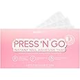 Glamnetic Press 'n Go Instant Nail Adhesive Tabs | Short Term Wear, Easily Removable & Less Damaging, Customized Fit | 90 Tabs