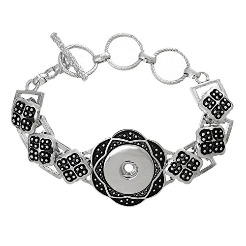 D'Amelie flor pulsera click-botón 5.5 mm Diámetro brazalete, sin botón