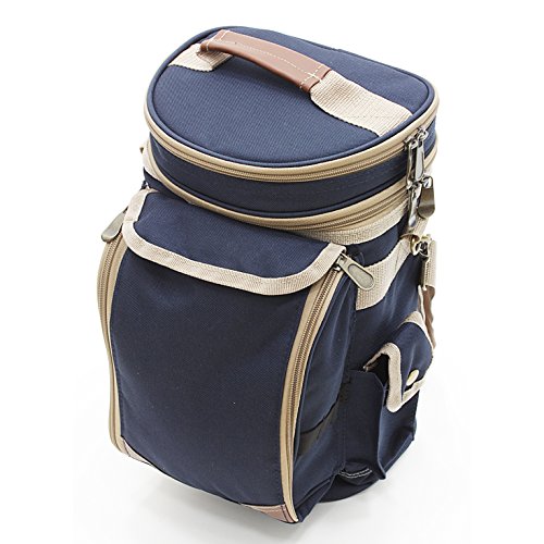 The Greenfield Collection CB2NBH Contour Kühltasche Midnight Blue mit Polycarbonatgläser - 4