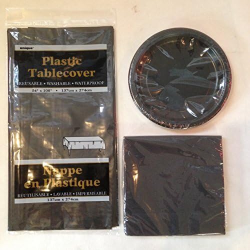41 Piece Black Tableware Pack