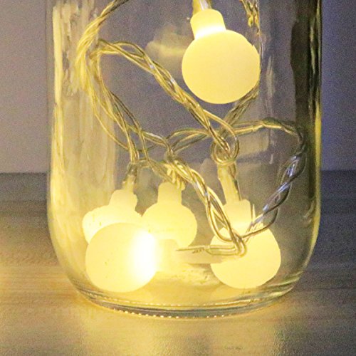 MIDWEC Wasserfeste IP44 Globus Lichterkette 10 M 100 LED 31V SICHER Spannung-8 Modi - 8