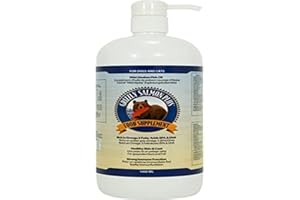 GRIZZLY PET PRODUCTS Grizzly Plus - Olio di Salmone Selvatico dell’Alaska, 1000 ml