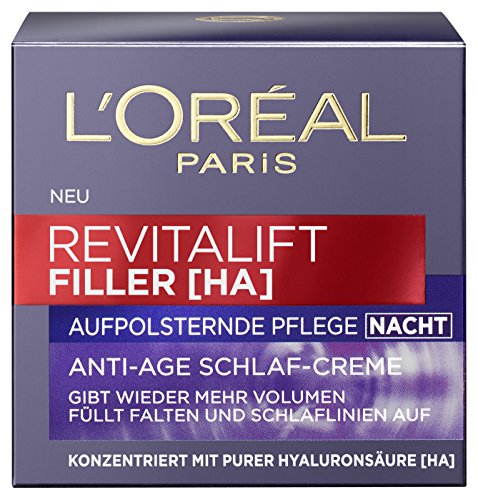 L'Oréal Paris Revitalift Filler Nacht, 2er Pack (2 x 50 ml)