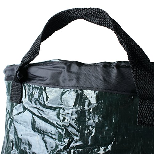 2x Gartenabfallsack 120 Liter Pop Up, grün, Tragegriffe, Ø 450 x 750 mm - 4
