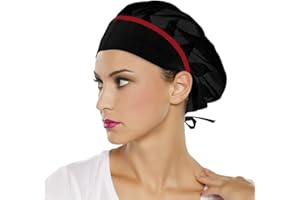 CITYELF Lot de 3 chapeaux de chef réglables en maille respirante élastique pour cuisine, service de cuisine et autres travaux