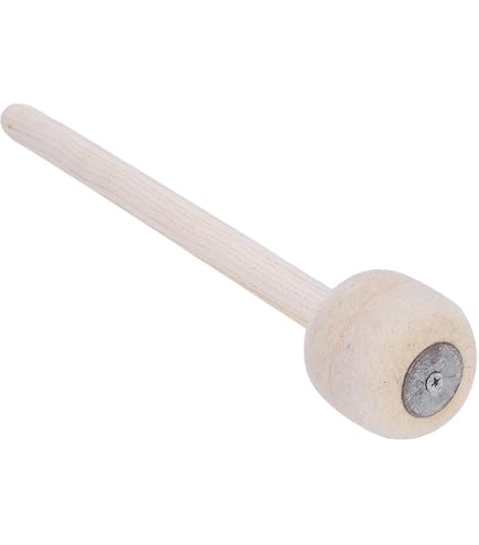 2 PCS Baguettes De Tambour Avec Tête En Feutre De Laine - Maillets Percussion Fanfare