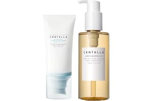 PREVENTLY Madagascar Aceite Limpiador De Centella, Centella Cleansing Oil Suave Aceite Limpiador, Aceite Puro Ligero con Efecto Limpiador Fresco (Sunscreen & Cleansing Oil)