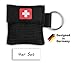 Produktbild 4x Erste Hilfe Beatmungsmaske als Schlüsselanhänger - Beatmungshilfe mit Einwegeventil - hygienische Mund zu Mund Beatmung für Ersthelfer - SOS Beatmungsbeutel - CPR Maske von be fancy! (4, Schwarz)
