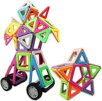 Innoo Tech Bloc de Construction Magnétique | Jeux Construction Aimanté XXL Grande Taille (77 Pièces) | Jouet de Construction Educatif et Créatif | Cadeau Anniversaire Fête pour Les Petits