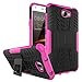Produktbild Huawei Y6 II Compact Handy Tasche, FoneExpert® Hülle Abdeckung Cover schutzhülle Tough Strong Rugged Shock Proof Heavy Duty Case für Huawei Y6 II Compact (Rosa)
