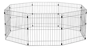 IRIS Wire Exercise Pet Pen, 24-inch, Black