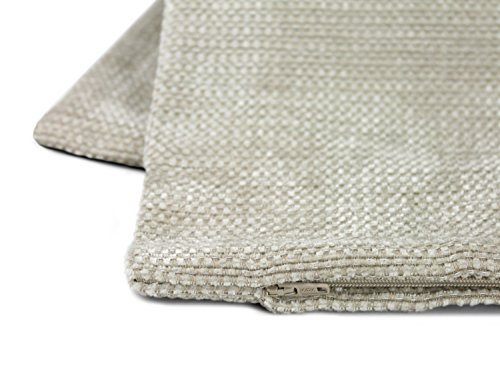 Neutex Kissenhülle Karat von deko trends – moderne Wohndekoration in dezentem Design erhältlich in 9 trendigen Unifarben und 2 verschiedenen Größen – passend für Kissenfüllungen bis 40 x 40 cm und 50 x 50 cm, natur, 38 x 38 cm - 3
