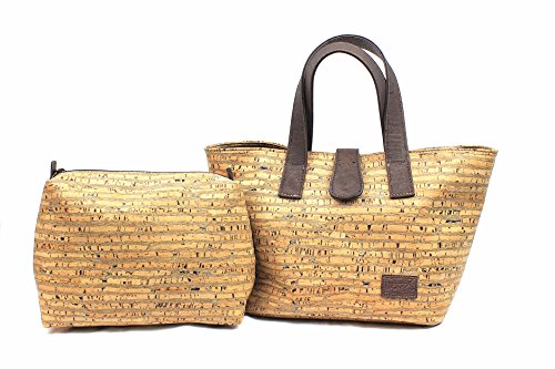 Dux Cork VEGAN SHOULDER BAG FOR WOMAN by GENUINE PORTUGUESE PREMIUM Cork Fabric Leather Fashion ANIMAL FREE Designer