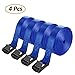 Produktbild Comius 4 Pcs Spanngurte, Hochleistungs-Spanngurte, Befestigungsriemen-Set, Bindegurte, Zurrgurt, Ideal zur Befestigung am Fahrradträger, Klemschloss Gurte, Spanngurte (5Mx25MM)